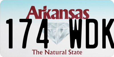 AR license plate 174WDK