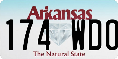 AR license plate 174WDO