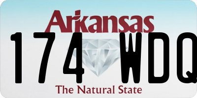 AR license plate 174WDQ