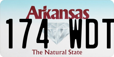 AR license plate 174WDT