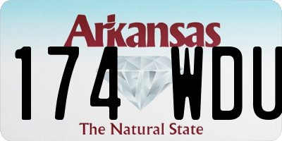 AR license plate 174WDU