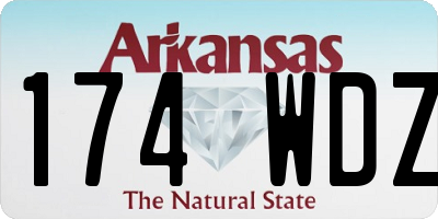 AR license plate 174WDZ
