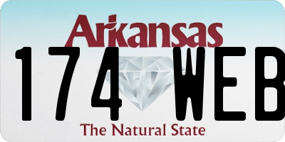 AR license plate 174WEB