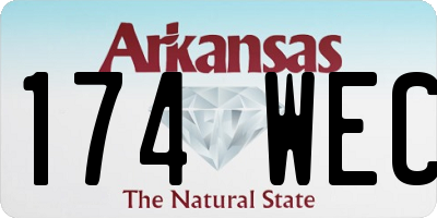 AR license plate 174WEC