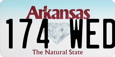 AR license plate 174WED