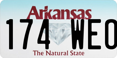 AR license plate 174WEO