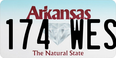 AR license plate 174WES