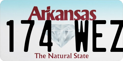 AR license plate 174WEZ