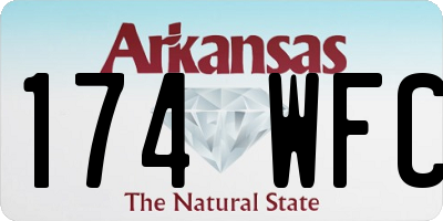 AR license plate 174WFC