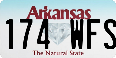 AR license plate 174WFS