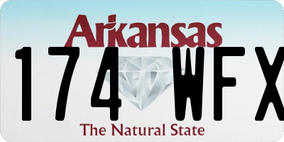AR license plate 174WFX