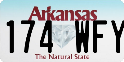 AR license plate 174WFY