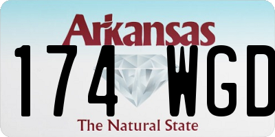 AR license plate 174WGD