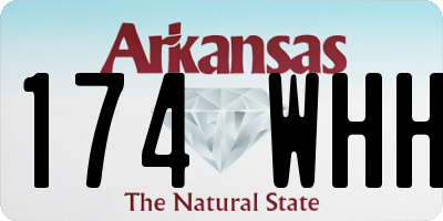AR license plate 174WHH