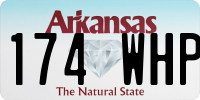 AR license plate 174WHP