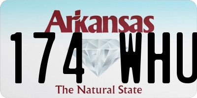 AR license plate 174WHU