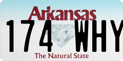 AR license plate 174WHY