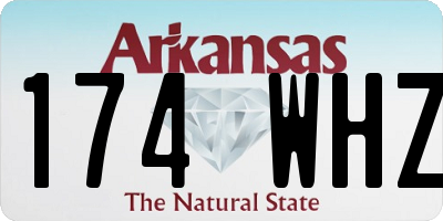 AR license plate 174WHZ