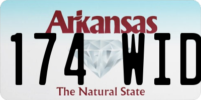 AR license plate 174WID