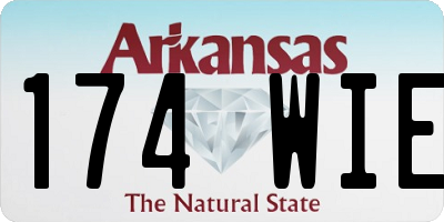 AR license plate 174WIE