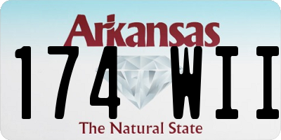 AR license plate 174WII