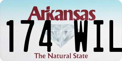 AR license plate 174WIL