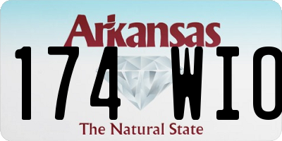 AR license plate 174WIO