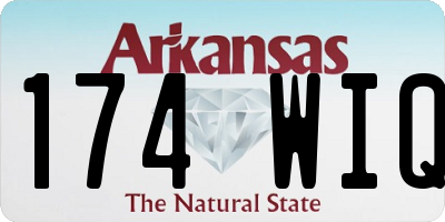 AR license plate 174WIQ