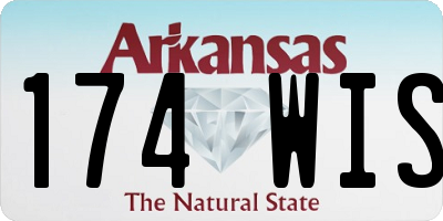 AR license plate 174WIS