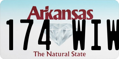 AR license plate 174WIW