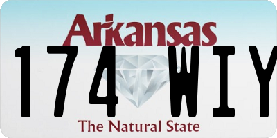 AR license plate 174WIY