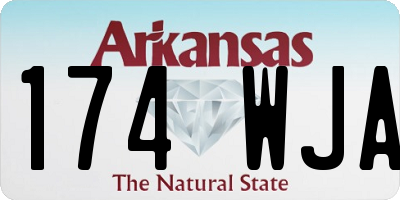 AR license plate 174WJA