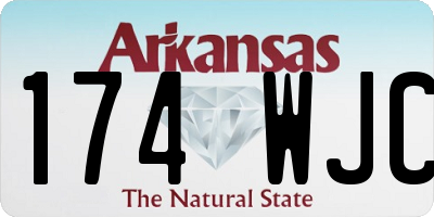 AR license plate 174WJC