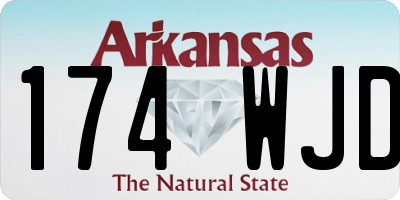 AR license plate 174WJD