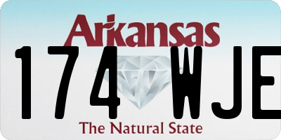 AR license plate 174WJE