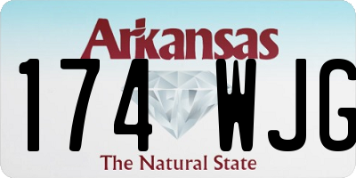 AR license plate 174WJG