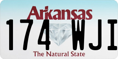 AR license plate 174WJI