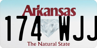 AR license plate 174WJJ