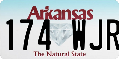 AR license plate 174WJR