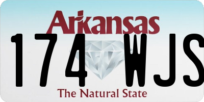 AR license plate 174WJS