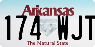 AR license plate 174WJT