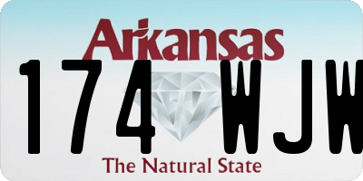 AR license plate 174WJW