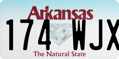 AR license plate 174WJX