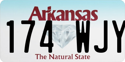 AR license plate 174WJY