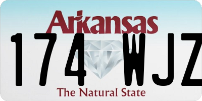 AR license plate 174WJZ