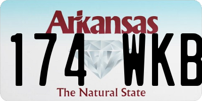 AR license plate 174WKB