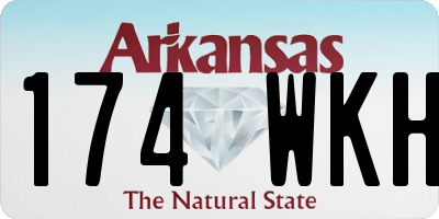 AR license plate 174WKH