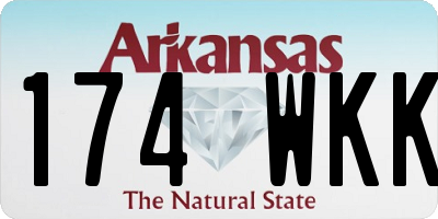 AR license plate 174WKK