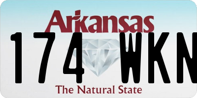 AR license plate 174WKN