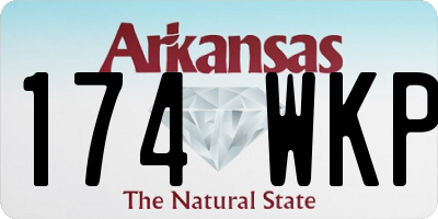 AR license plate 174WKP